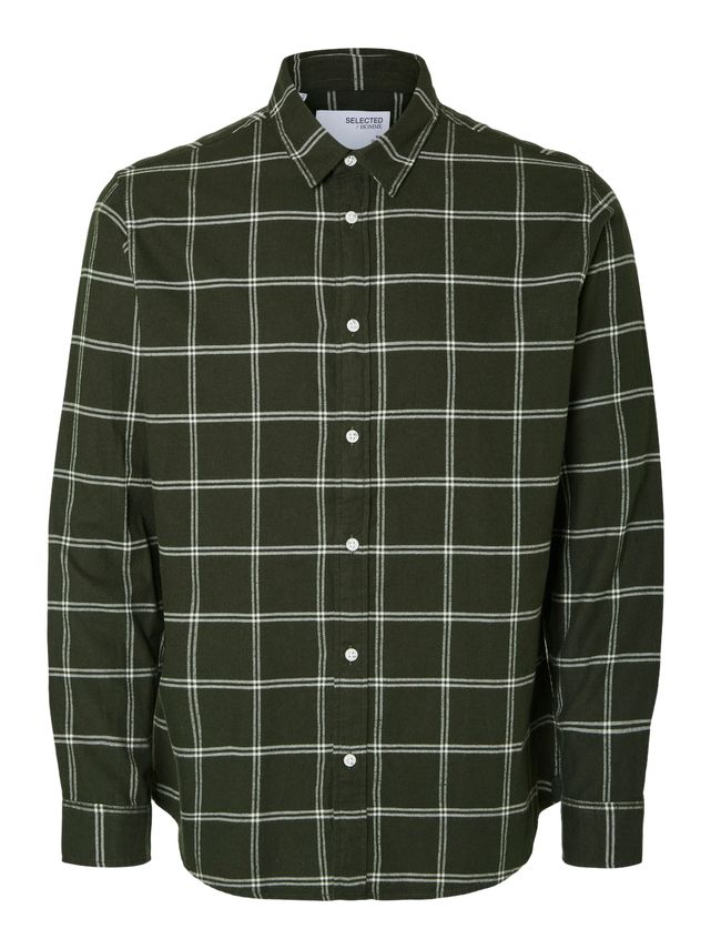 Slhslimowen Flannel Shirt Ls Noos fra Selected