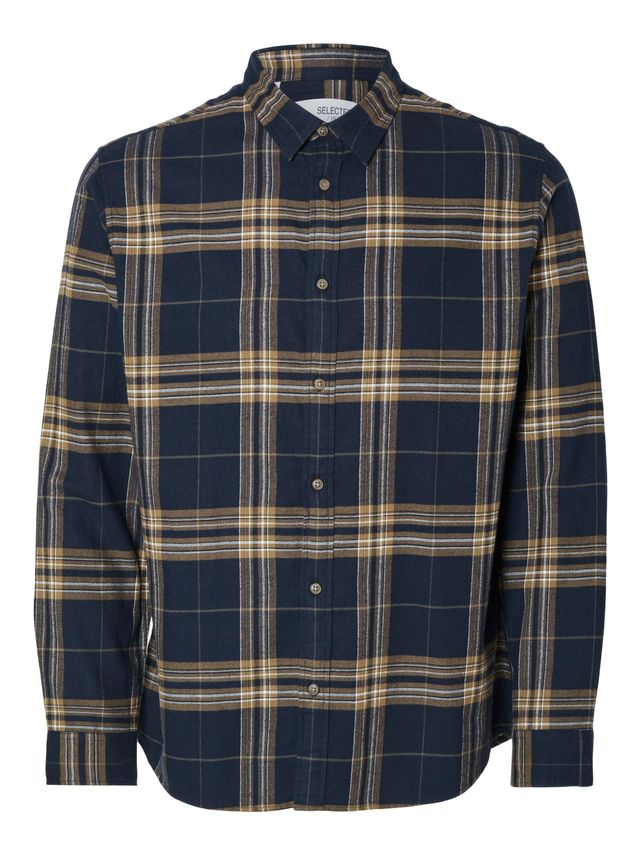 Slhslimowen Flannel Shirt Ls Noos fra Selected