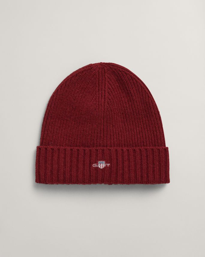 Unisex. Shield Wool Beanie fra Gant