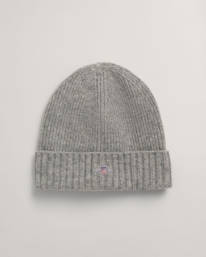 Unisex. Shield Wool Beanie fra Gant