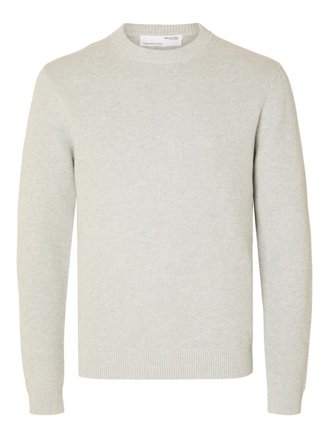 Slhdane Ls Knit Structure Crew Neck fra Selected