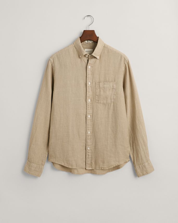 Reg Gmnt Dyed Linen Shirt fra Gant