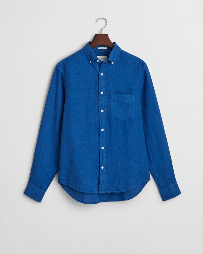 Reg Gmnt Dyed Linen Shirt fra Gant