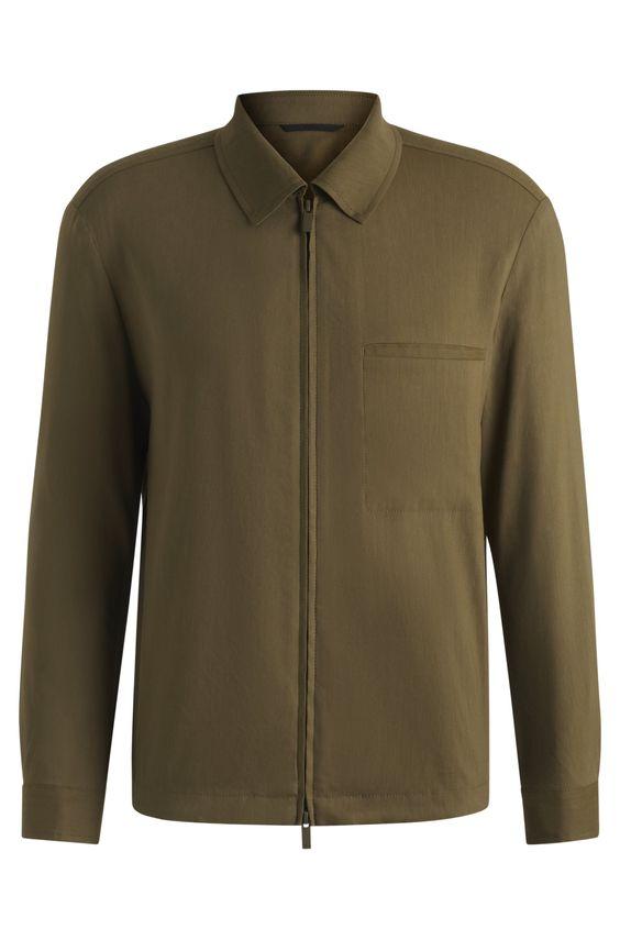 P Carper Zip Wg 252 10270292 0 fra Boss Black