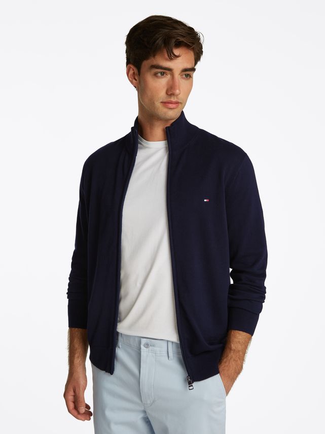 Essential Cotton Zip Thru fra Tommy Hilfiger