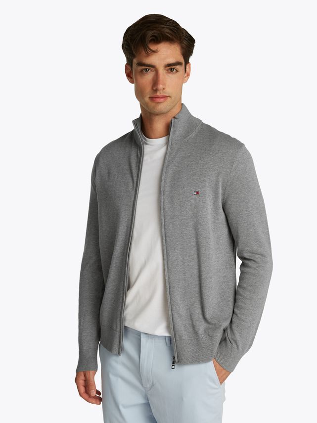 Essential Cotton Zip Thru fra Tommy Hilfiger