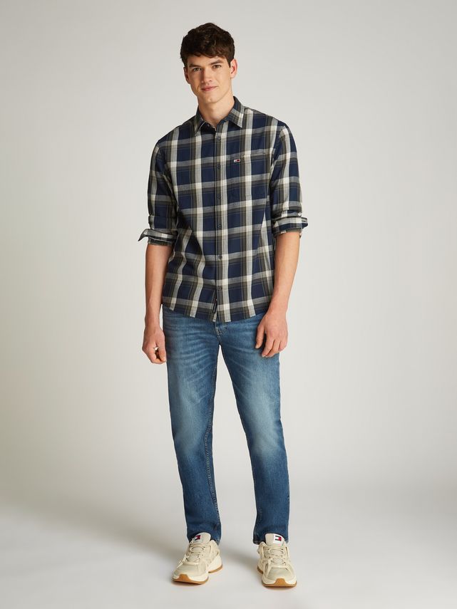 Tjm Reg Check Flannel Shirt Ext fra Tommy Jeans
