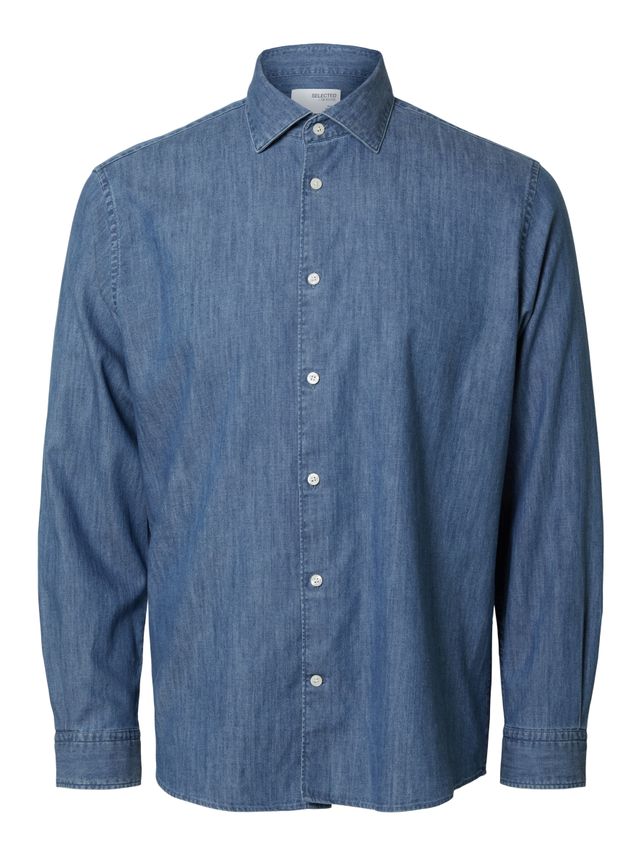 Slhreg Bond Denim Shirt Cut Away fra Selected