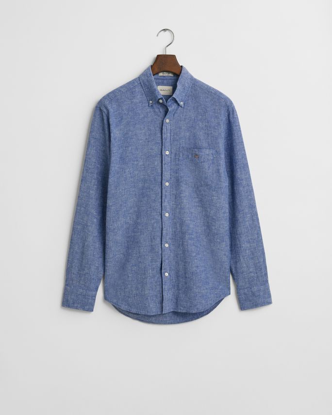 Reg Cotton Linen Shirt fra Gant