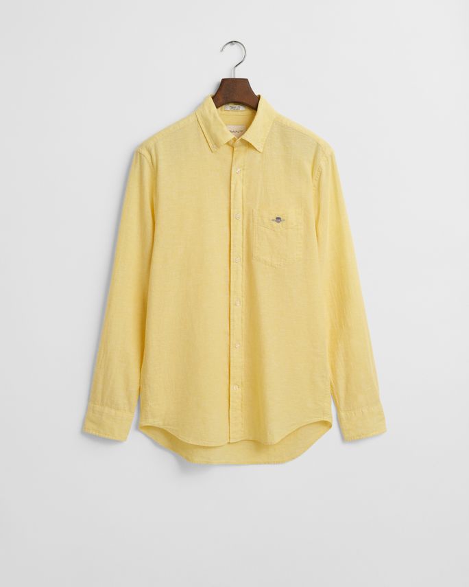 Reg Cotton Linen Shirt fra Gant
