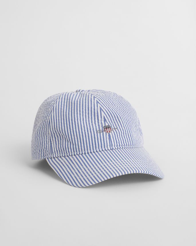 Striped Seersucker Cap fra Gant