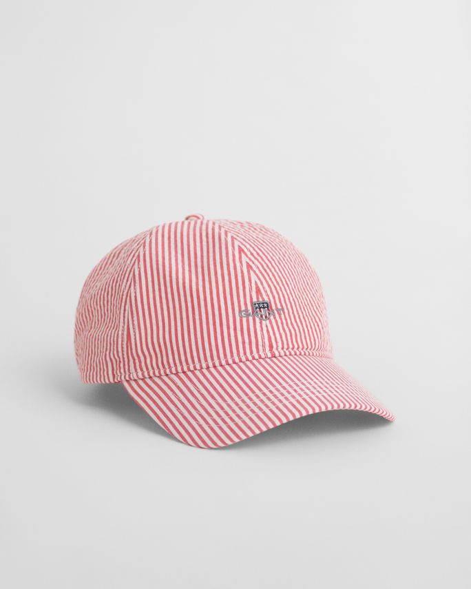 Striped Seersucker Cap fra Gant