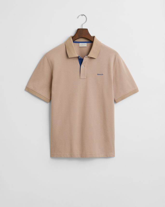 Reg Contrast Pique Ss Polo fra Gant