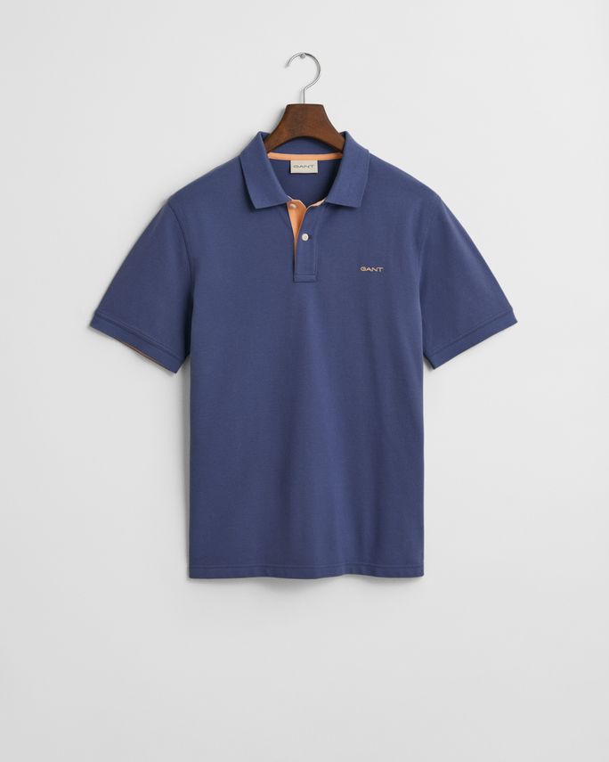 Reg Contrast Pique Ss Polo fra Gant