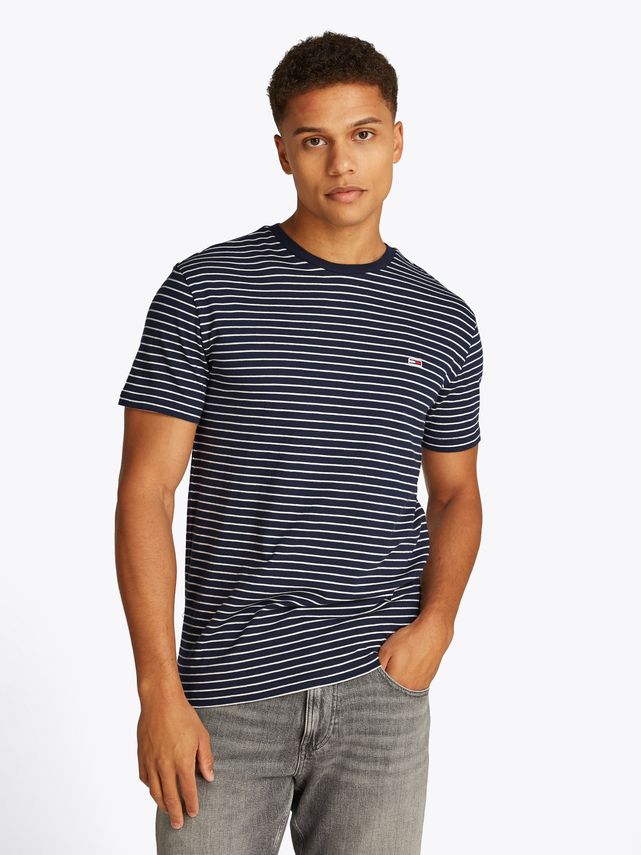 Tjm Slim Stripe Tee fra Tommy Jeans