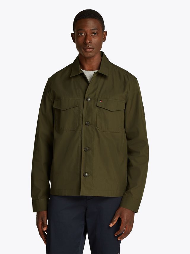 Cotton Nylon Shirt Jacket fra Tommy Hilfiger