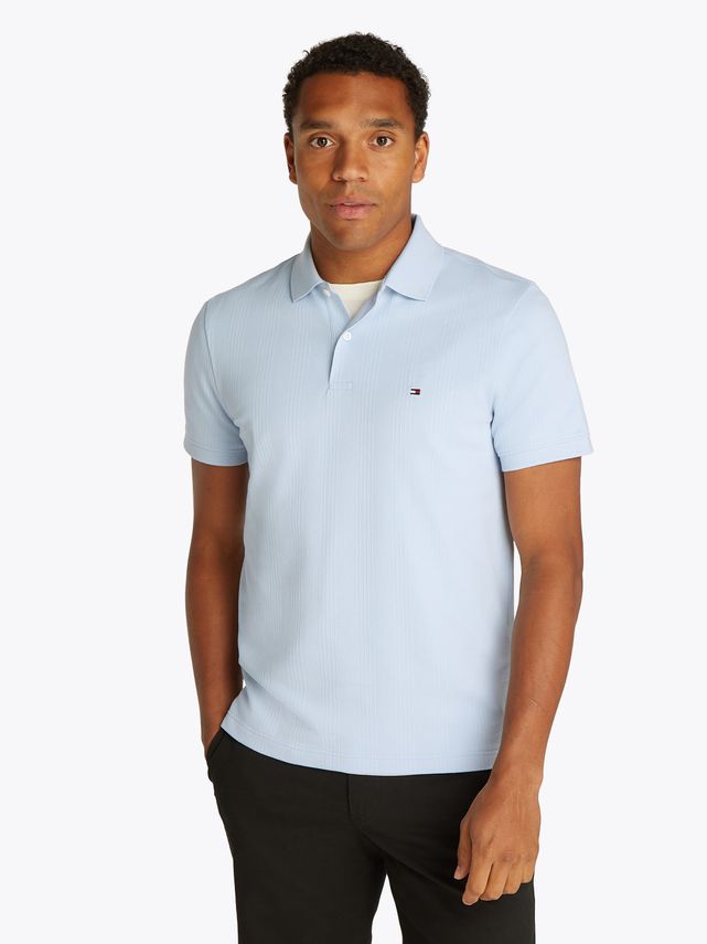 Vertical Stripe Pique Reg Polo fra Tommy Hilfiger