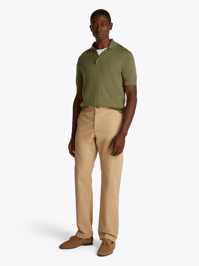 Dc Cotton Lyocell Polo fra Tommy Hilfiger