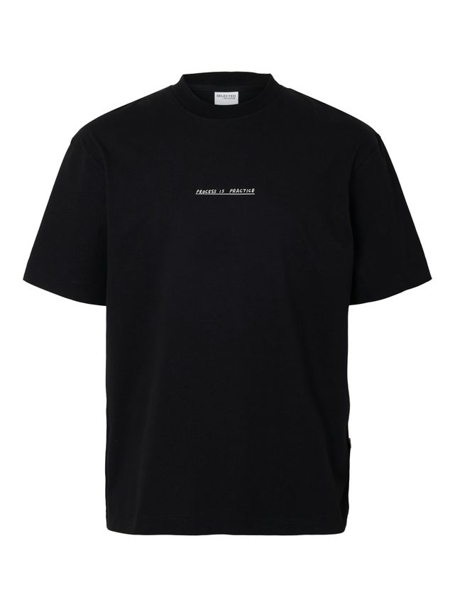 Slhrelaxnic License Ss O Neck Tee fra Selected