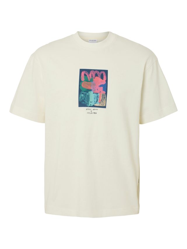 Slhrelaxwill License Ss O Neck Tee fra Selected
