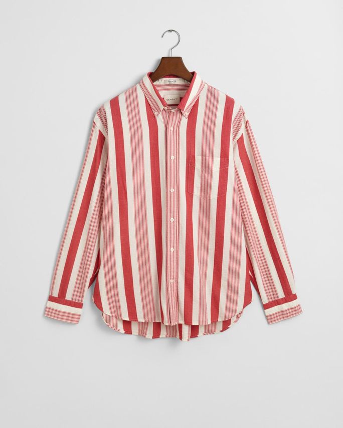 Rel Seersucker Wide Stripe Shirt fra Gant