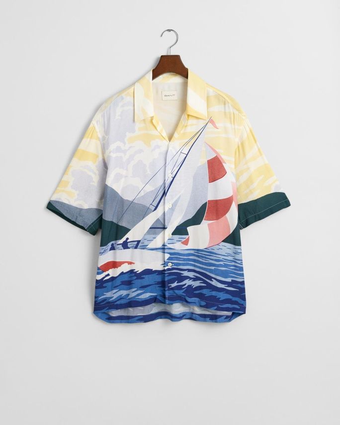 Rel Scenery Sailing Shirt fra Gant