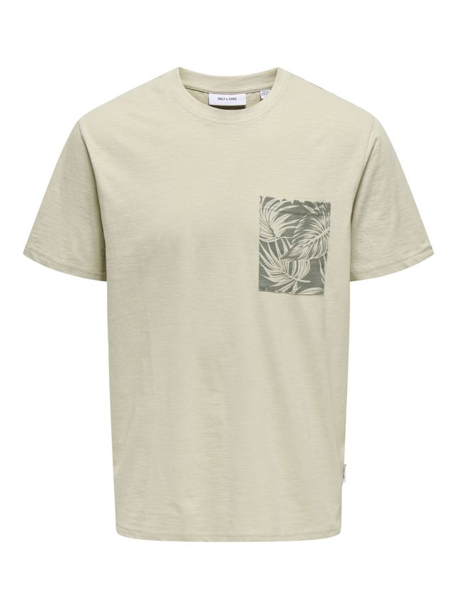 Onsperry Life Reg Leaf Ss Pockettee fra Only & Sons