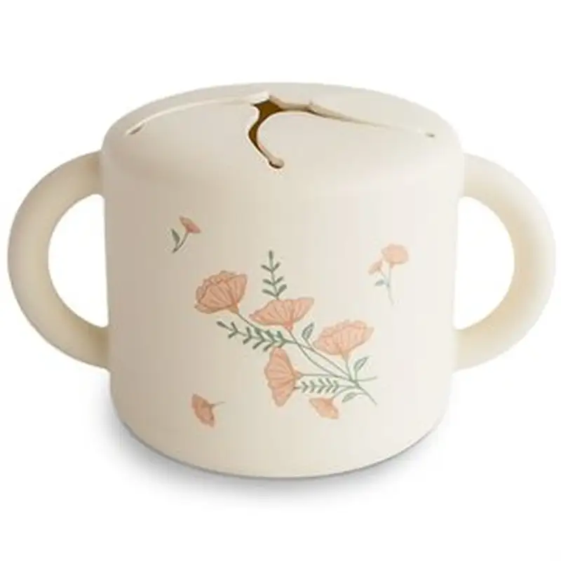 Snack Kop Pink Flowers fra Mushie