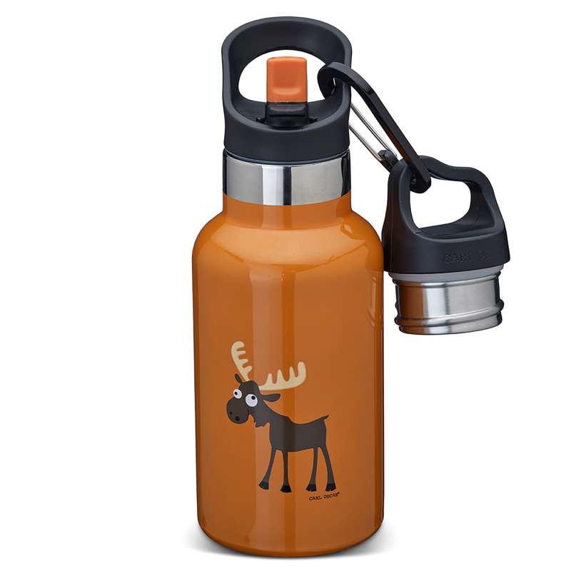 Tempflask Termoflaske   0.35l   Elg   Orange fra Carl Oscar