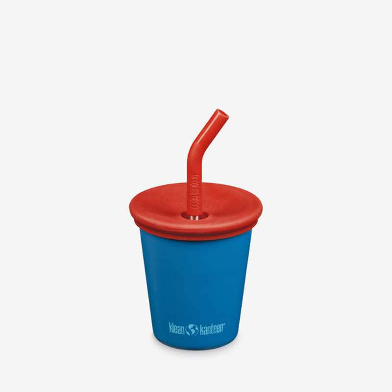 Kid's Cup M. Sippy  Og Sugerørslåg   296ml   Mykonos Blue fra Klean Kanteen