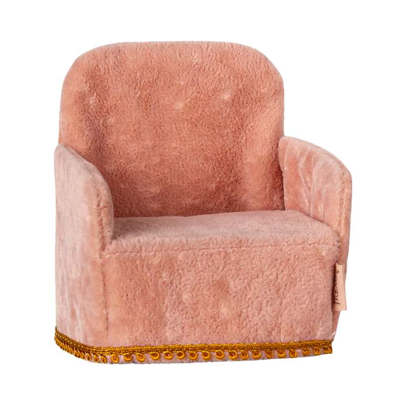 Foldbar Stol   Mus   Rosa fra Maileg