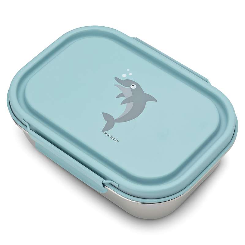 Steelish Lunchbox   Kids   Delfin   Lys Blå fra Carl Oscar