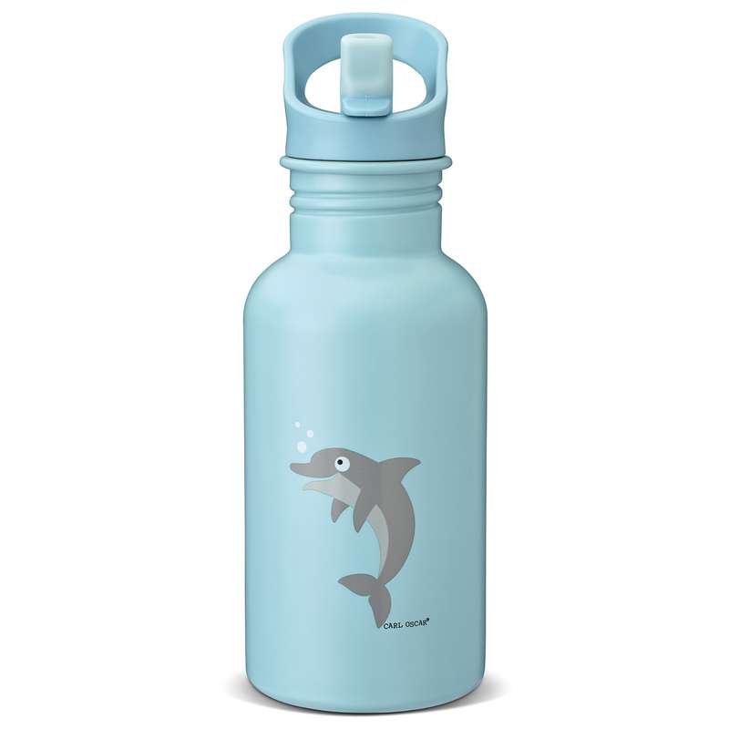 Steelish Flask   Kids   0.5l   Delfin   Lys Blå fra Carl Oscar