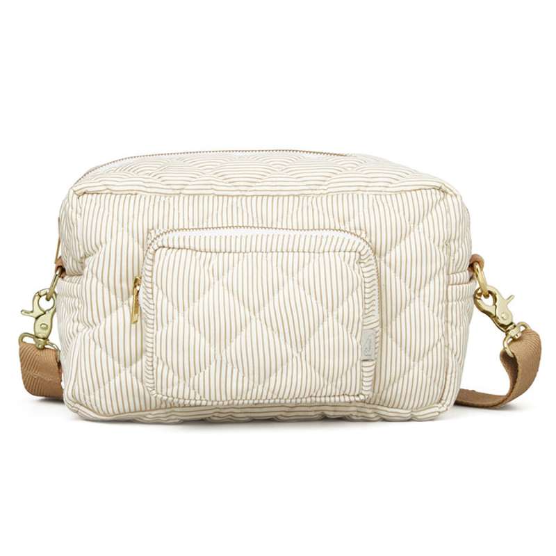 Pusletaske Lille Ocs Classic Stripes Camel fra Cam Cam Copenhagen