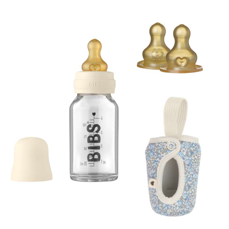Bottle Bundle   No12   Lille   Ivory Eloise Blue fra Bibs