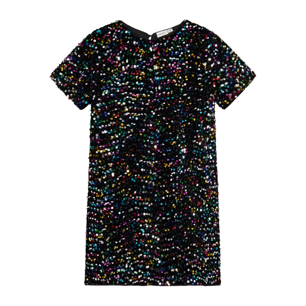 Paillet Kjole Runica Black Multi fra Name It