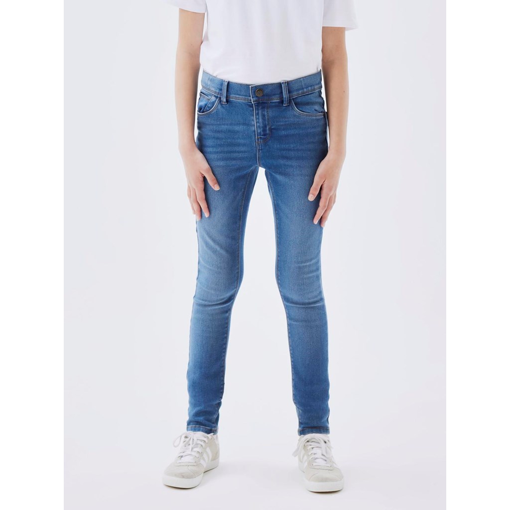 Skinny Fit Jeans Polly Medium Blue fra Name It