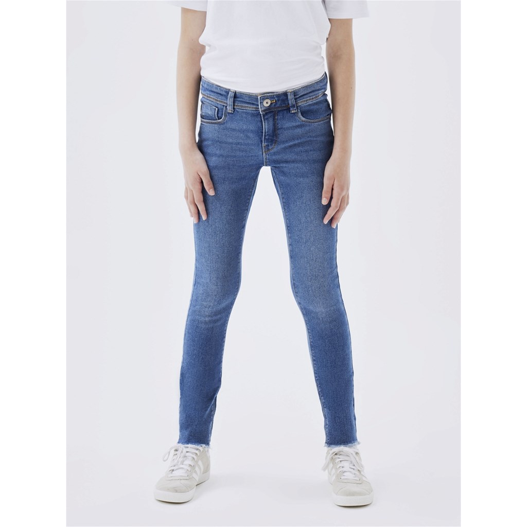 Skinny Fit Jeans Polly Medium Blue fra Name It