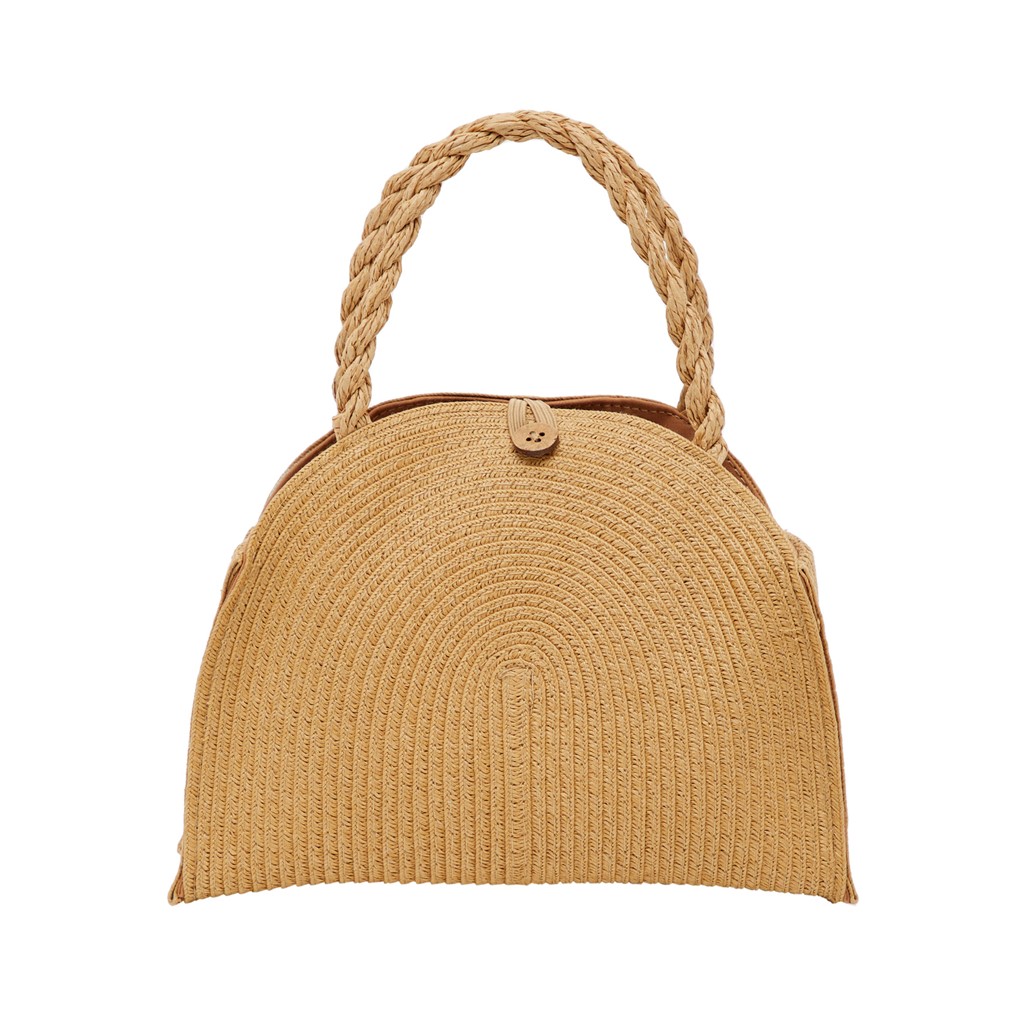 Taske Fajan Straw White Pepper fra Lil Atelier