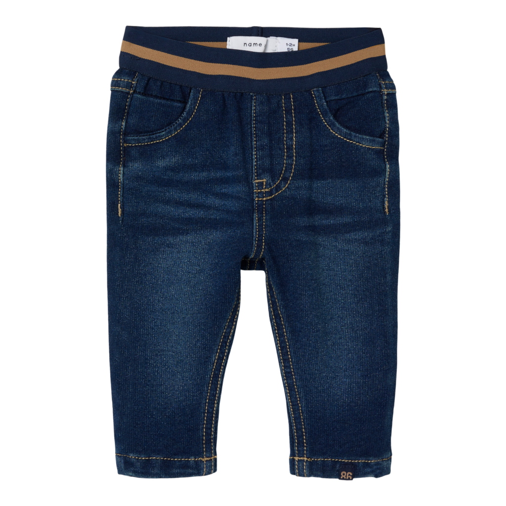 Slim Sweat Jeans Silas Dark Blue Denim fra Name It