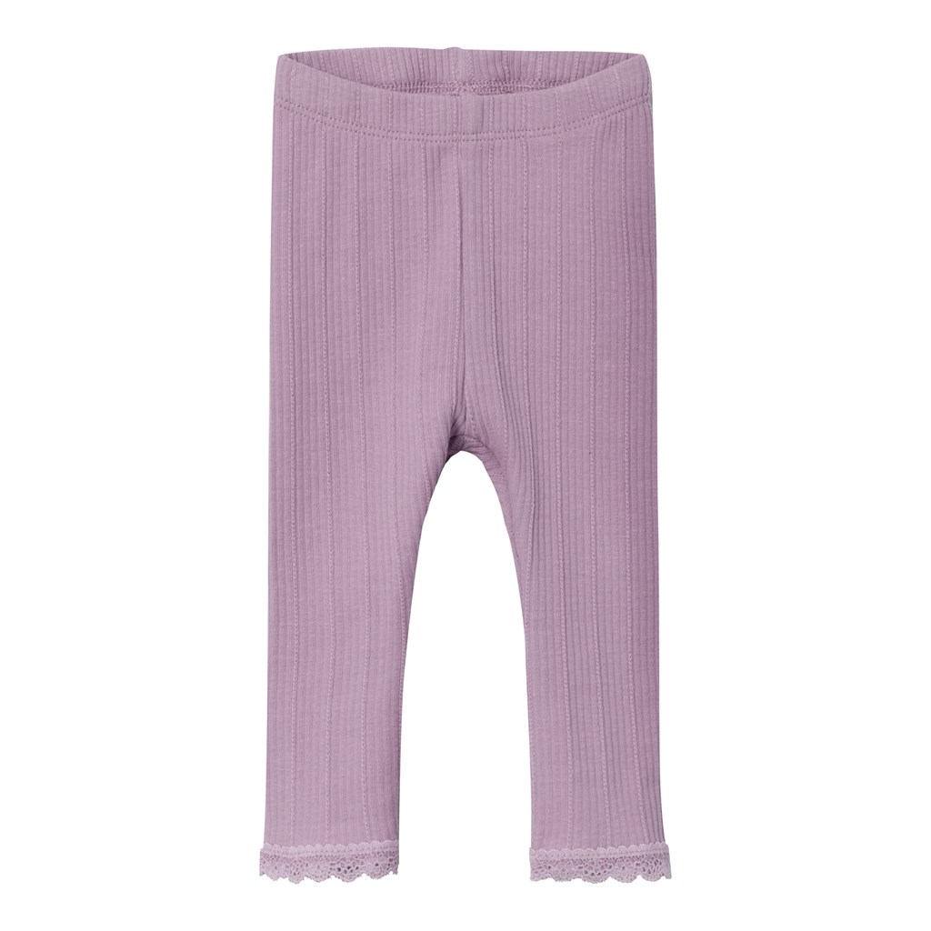 Rib Leggings Ranie Lavender fra Name It
