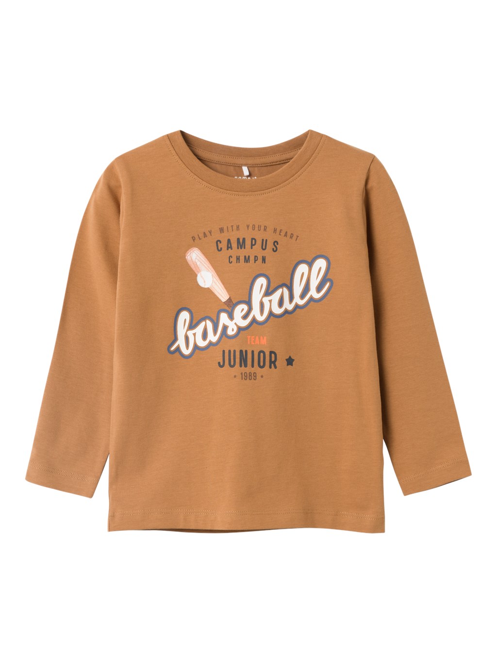 Langærmet Bluse Sha Bone Brown fra Name It