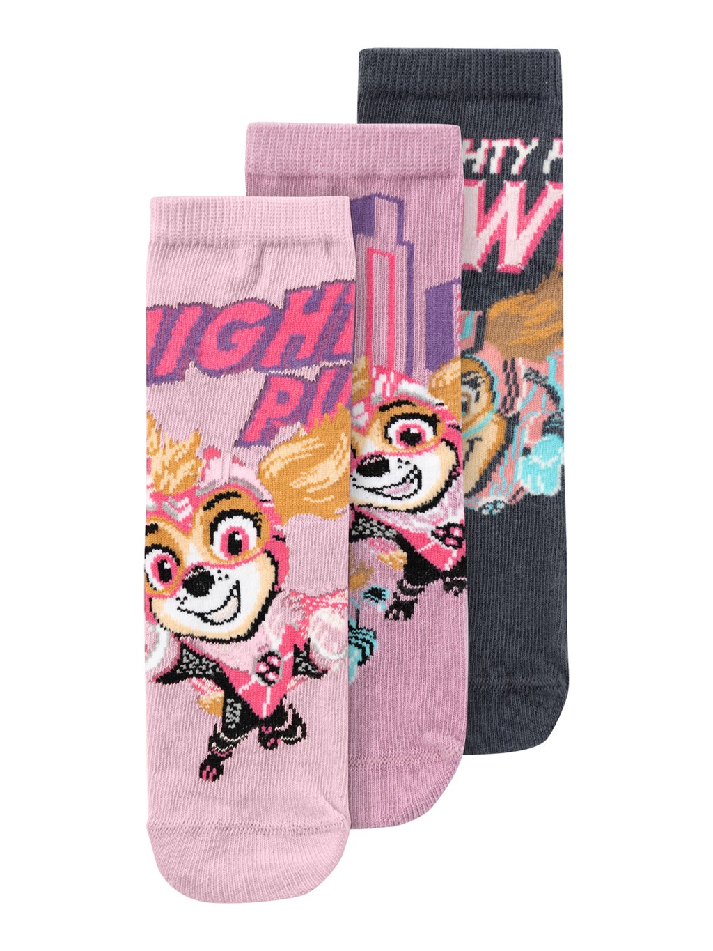 3 Pak Paw Patrol Strømper Odassa Lavender Mist fra Name It