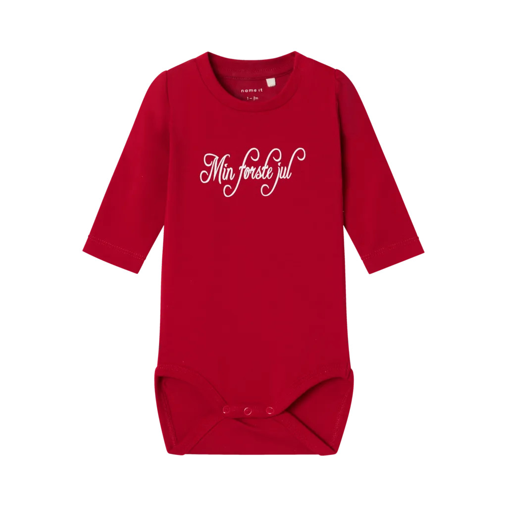 Min Første Jul Body Rajul Jester Red fra Name It