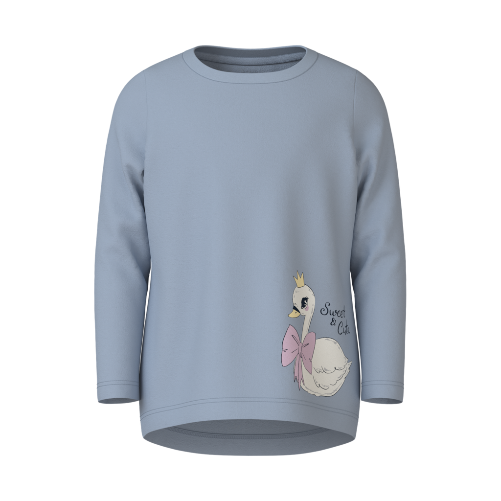 Langærmet Bluse Vix Subdued Blue fra Name It