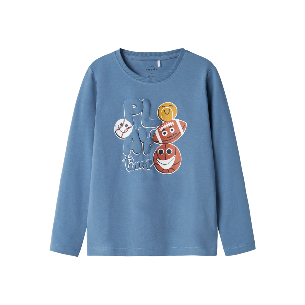 Langærmet Bluse Vux Coronet Blue Play Time fra Name It