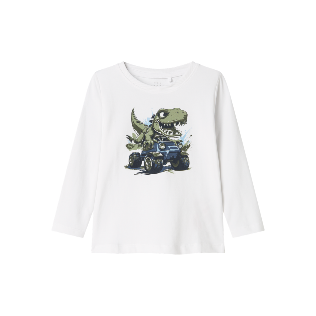 Langærmet Bluse Vux Bright White fra Name It