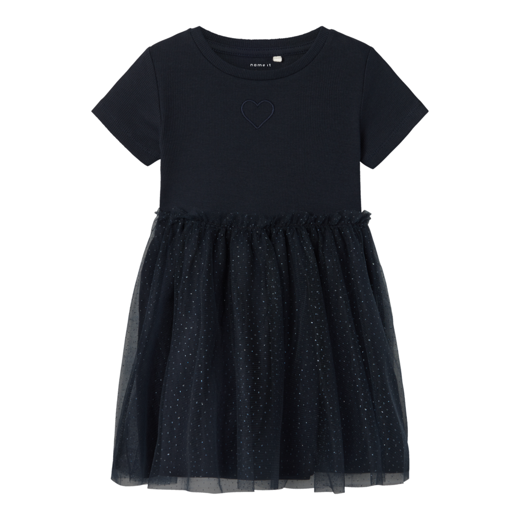 Kortærmet Kjole Harana Dark Sapphire fra Name It
