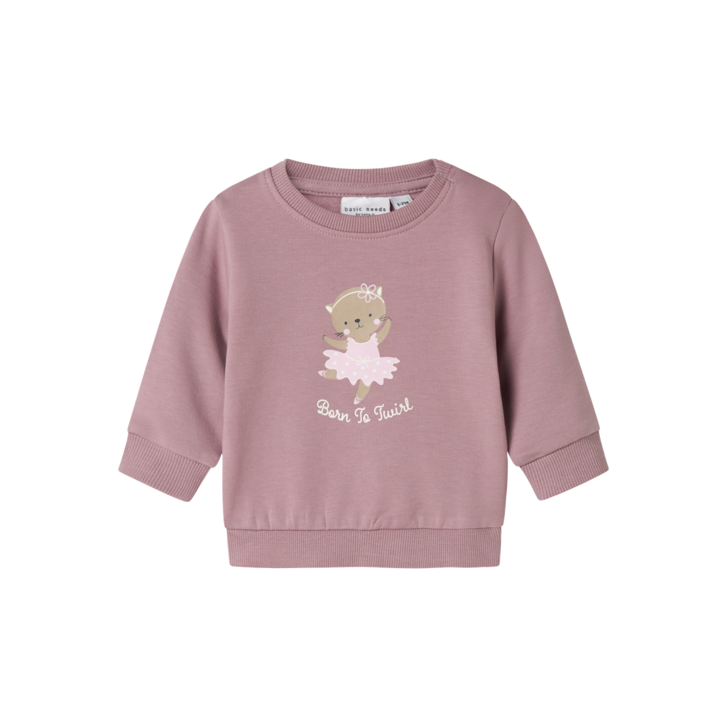 Baby Sweatshirt Vrillie Elderberry fra Name It