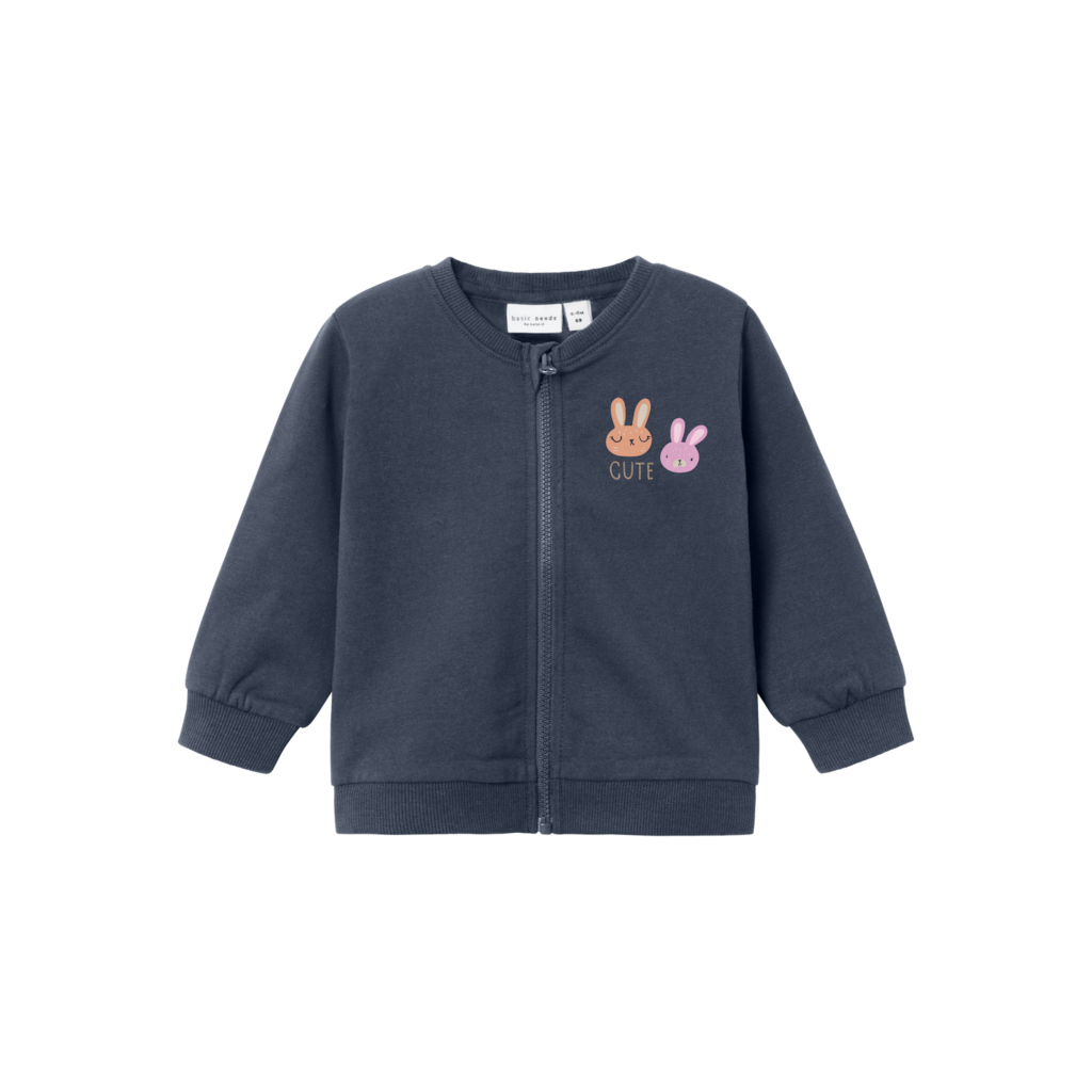 Cardigan Vrillie Dark Sapphire Rabbit fra Name It